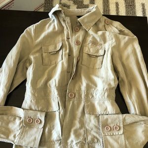 J Crew lightweight khaki jacket